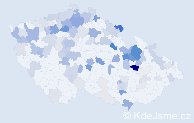 Příjmení: 'Vogel', počet výskytů 338 v celé ČR