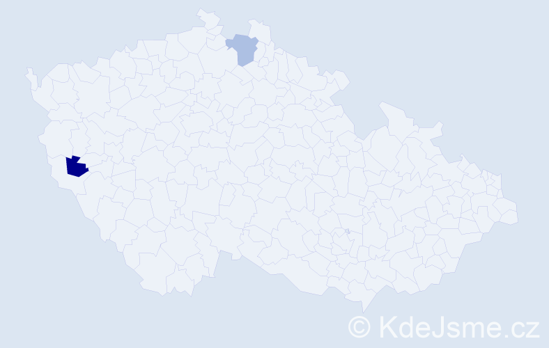 Příjmení: 'Gobliržová', počet výskytů 4 v celé ČR