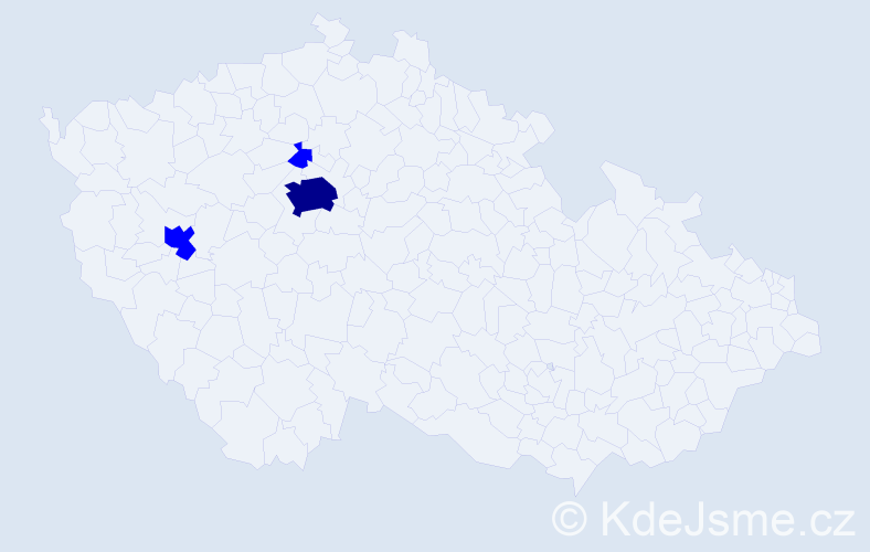 Příjmení: 'Grozdanova', počet výskytů 4 v celé ČR