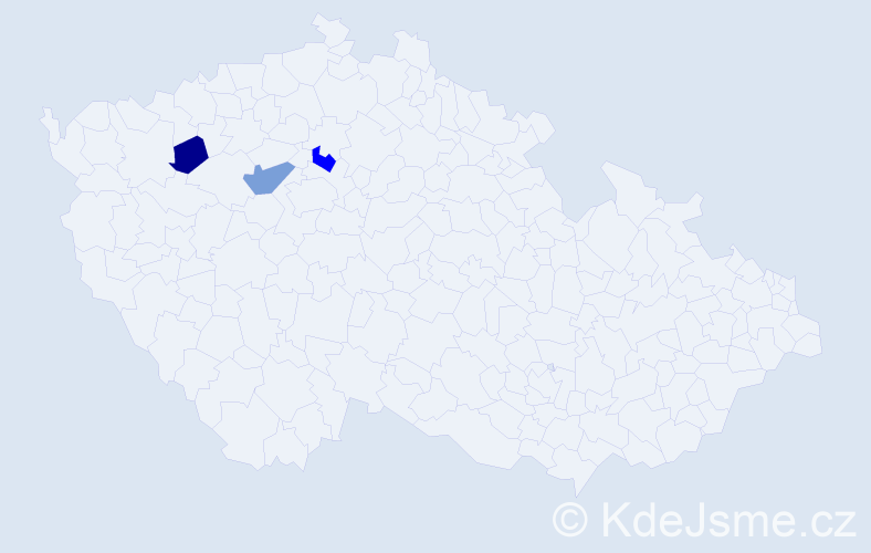 Příjmení: 'Kinačová', počet výskytů 14 v celé ČR
