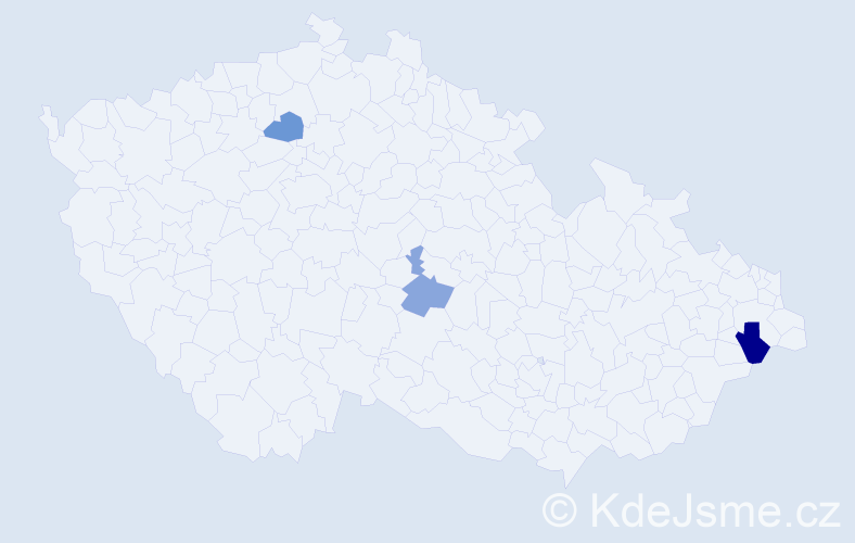 Příjmení: 'Čárková', počet výskytů 8 v celé ČR