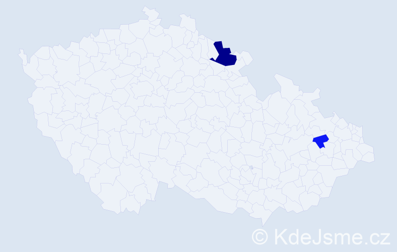 Příjmení: 'Szalata', počet výskytů 6 v celé ČR