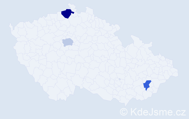 Příjmení: 'Paterson', počet výskytů 8 v celé ČR