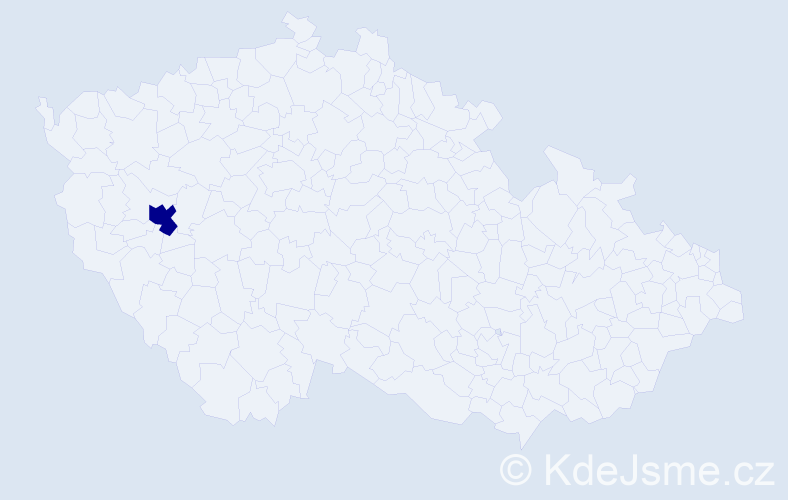 Příjmení: 'Hullin', počet výskytů 1 v celé ČR