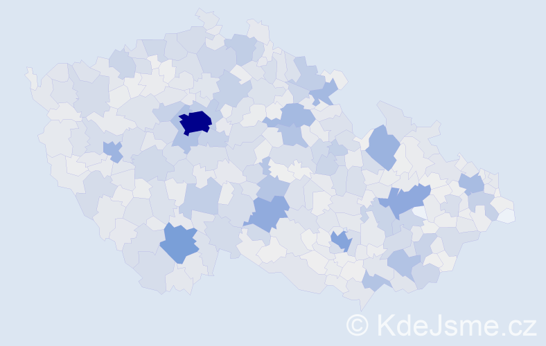 Příjmení: 'Šimek', počet výskytů 6790 v celé ČR