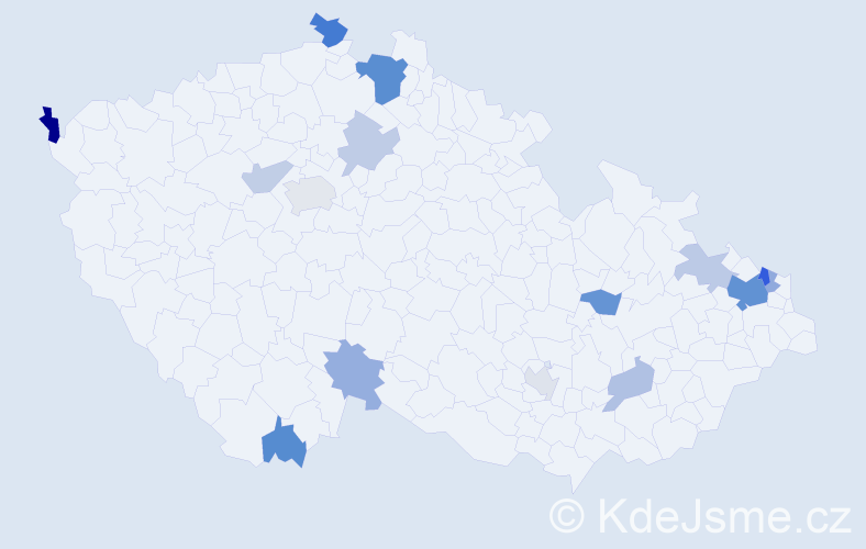 Příjmení: 'Trinh', počet výskytů 31 v celé ČR