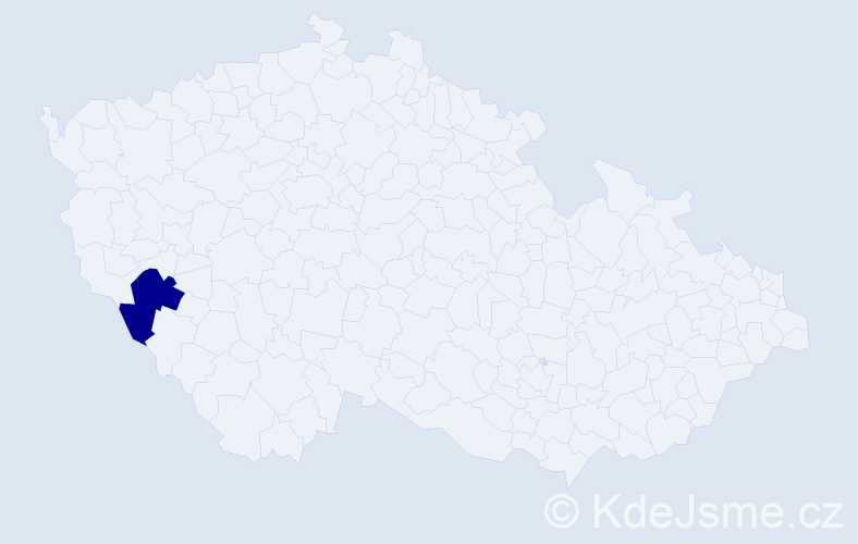 Příjmení: '"Kašperová-Poldaufová"', počet výskytů 1 v celé ČR
