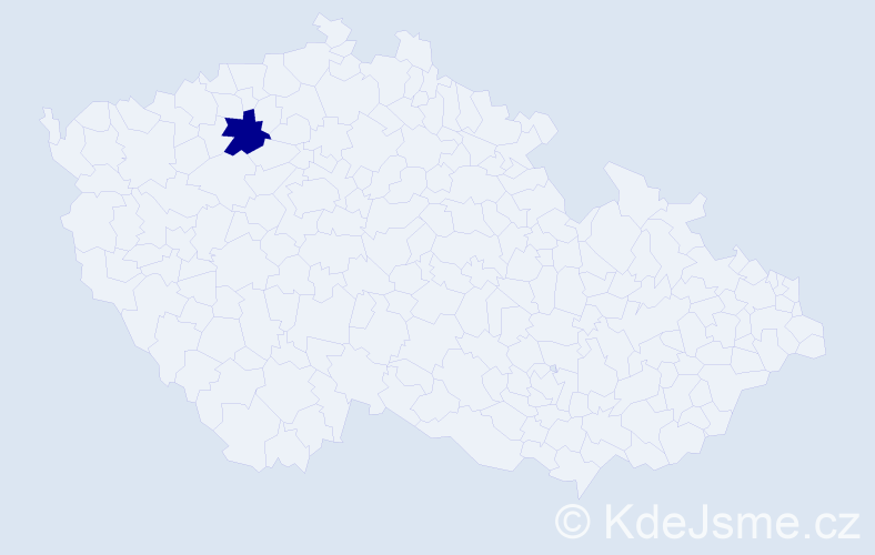 Příjmení: 'Csunderlik', počet výskytů 1 v celé ČR