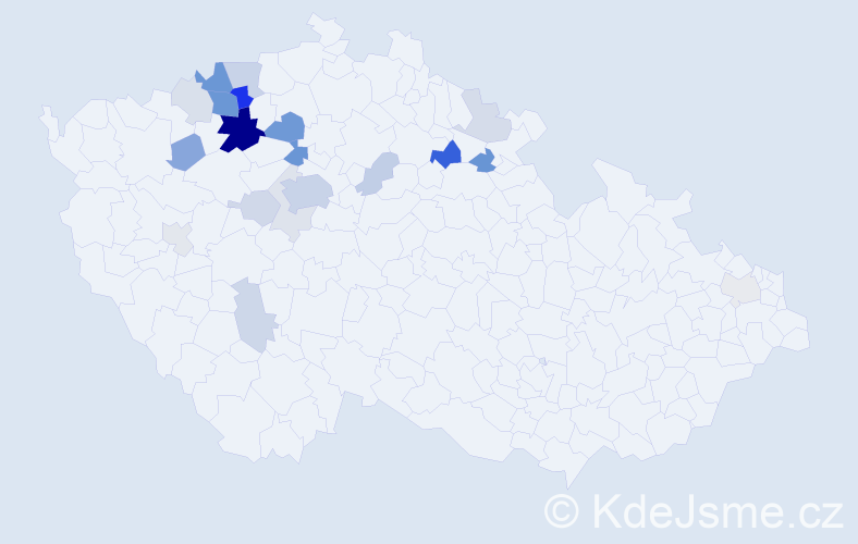 Příjmení: 'Laurichová', počet výskytů 64 v celé ČR