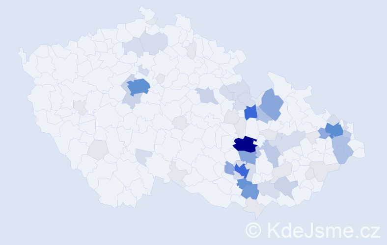 Příjmení: 'Fabiánková', počet výskytů 243 v celé ČR