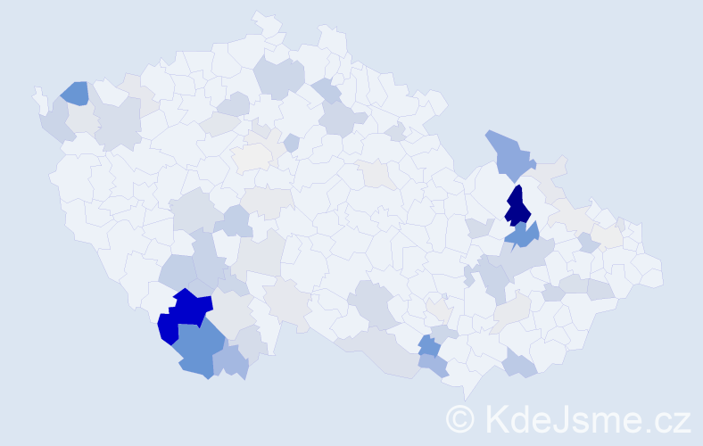 Příjmení: 'Furiš', počet výskytů 188 v celé ČR