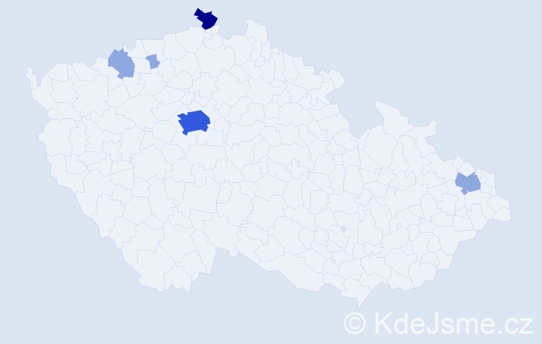 Příjmení: 'Focht', počet výskytů 11 v celé ČR