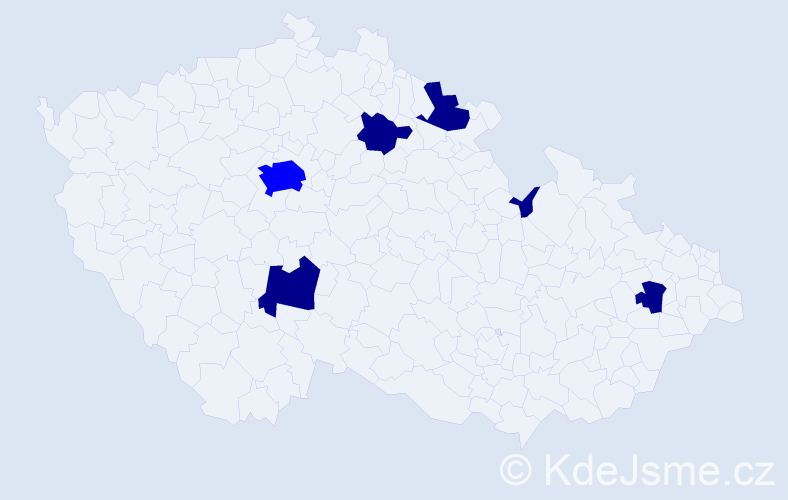 Příjmení: 'Mázor', počet výskytů 11 v celé ČR