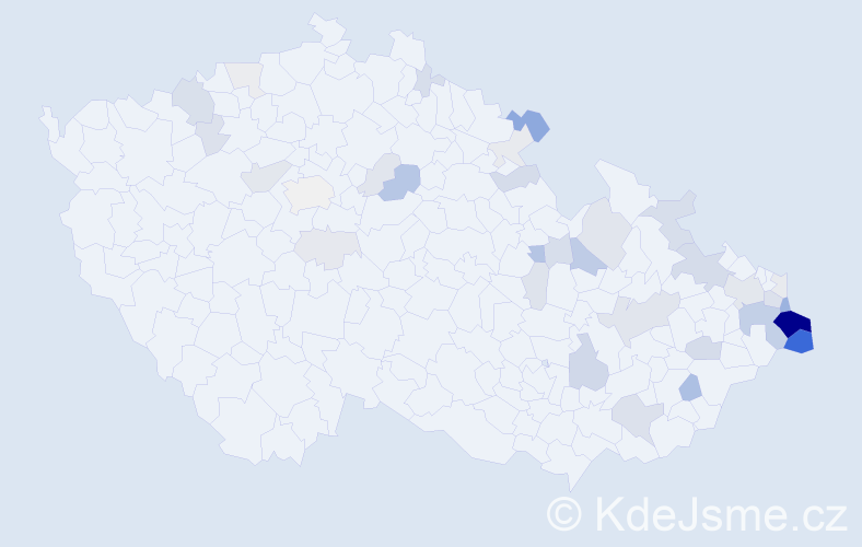 Příjmení: 'Stryja', počet výskytů 126 v celé ČR