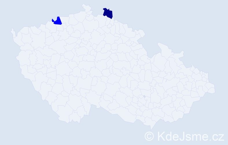 Příjmení: 'Marmangeová', počet výskytů 3 v celé ČR
