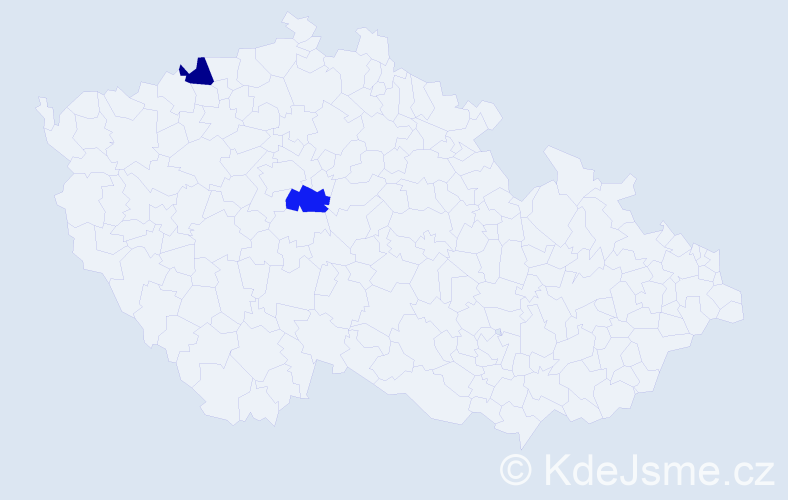 Příjmení: 'Citrjaková', počet výskytů 2 v celé ČR