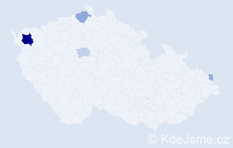 Příjmení: 'Goralka', počet výskytů 11 v celé ČR