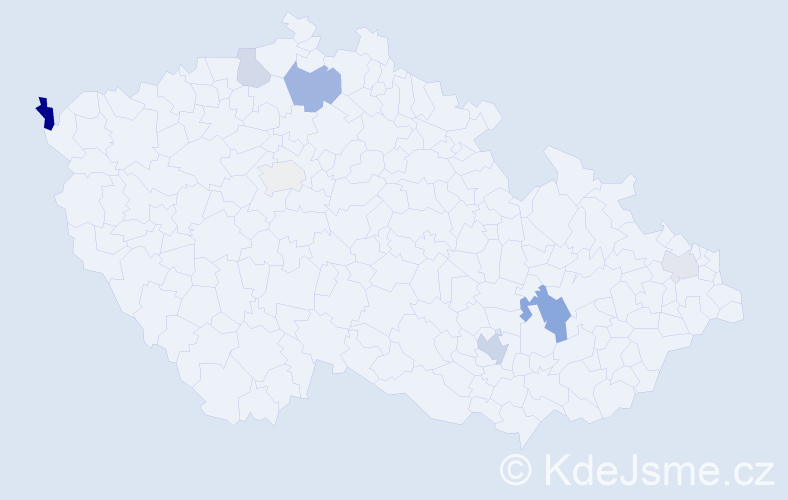 Příjmení: 'Džudžo', počet výskytů 14 v celé ČR