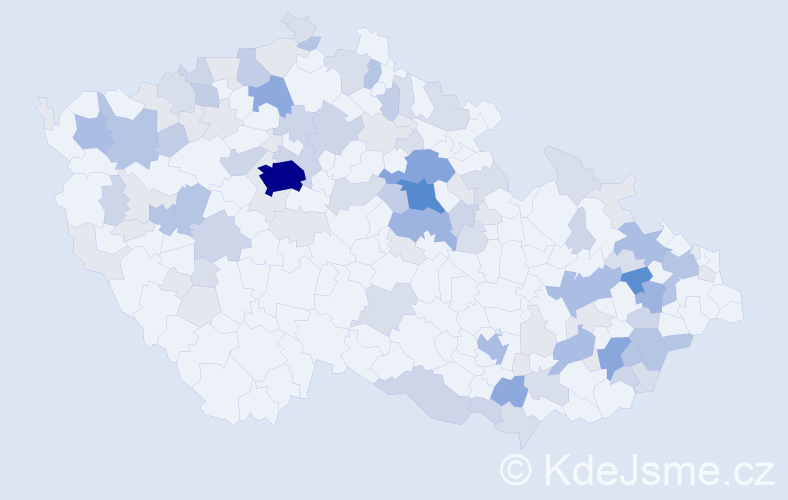 Příjmení: 'Dubcová', počet výskytů 320 v celé ČR