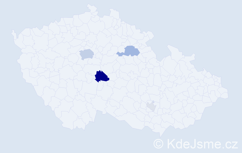 Příjmení: 'Golovin', počet výskytů 13 v celé ČR