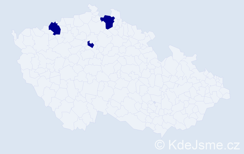 Příjmení: 'Paustová', počet výskytů 3 v celé ČR