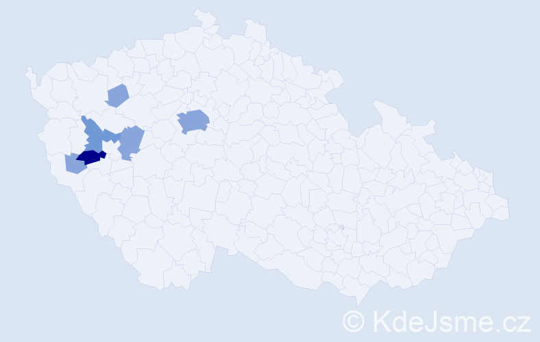 Příjmení: 'Multrus', počet výskytů 20 v celé ČR