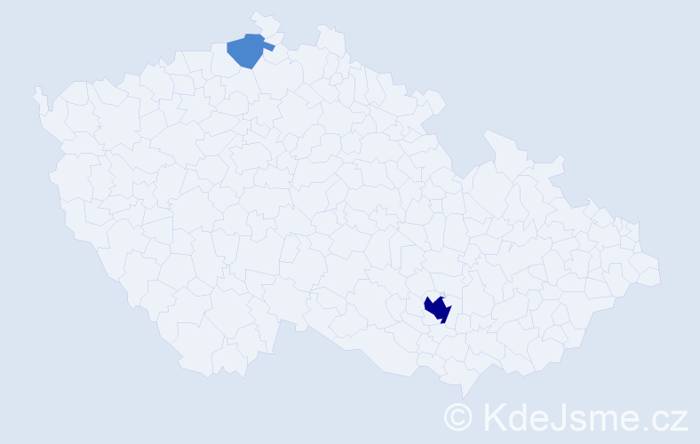 Příjmení: 'Bartz', počet výskytů 4 v celé ČR