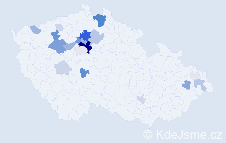 Příjmení: 'Rotková', počet výskytů 58 v celé ČR