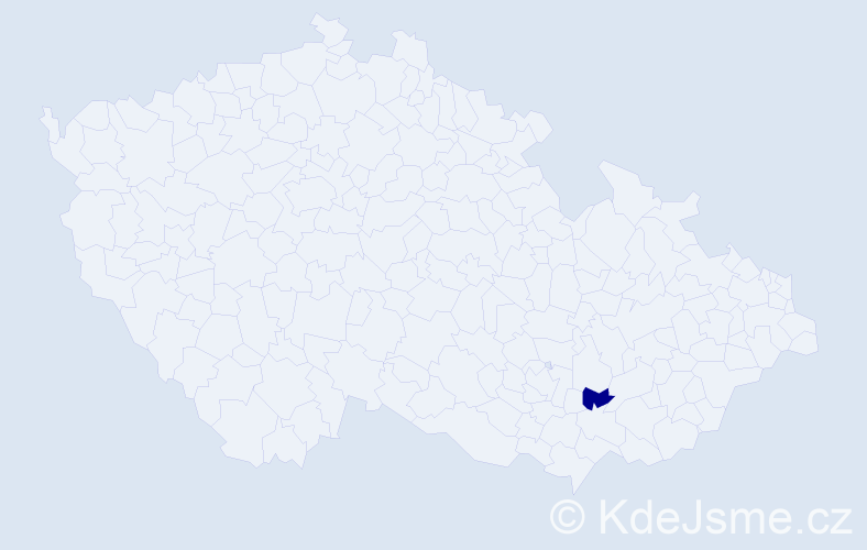 Příjmení: '"Nevrlá Vykoukalová"', počet výskytů 1 v celé ČR