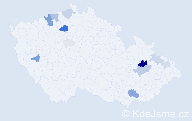 Příjmení: 'Feriancová', počet výskytů 26 v celé ČR