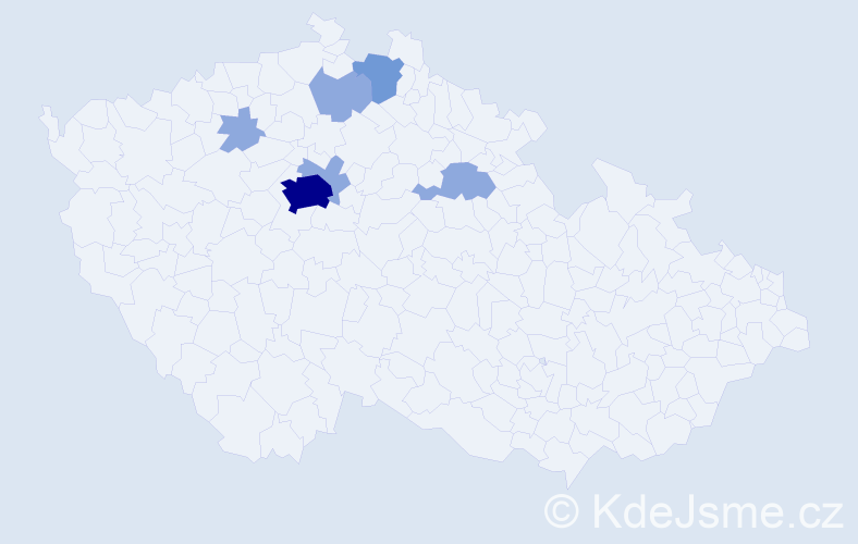 Příjmení: 'Tsurkan', počet výskytů 12 v celé ČR