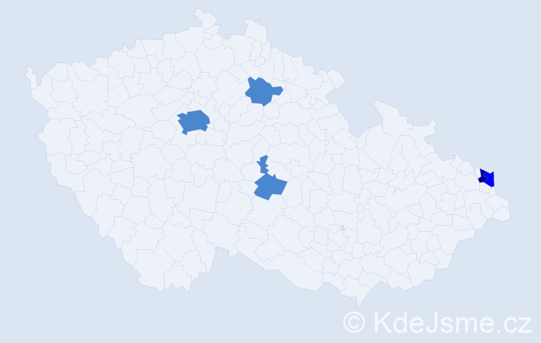 Příjmení: 'Szerdiová', počet výskytů 8 v celé ČR