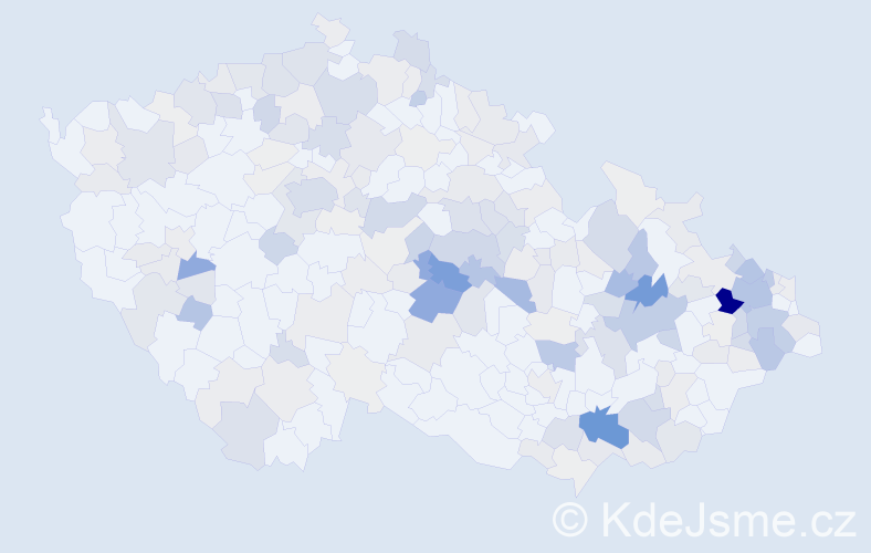 Příjmení: 'Niklová', počet výskytů 803 v celé ČR