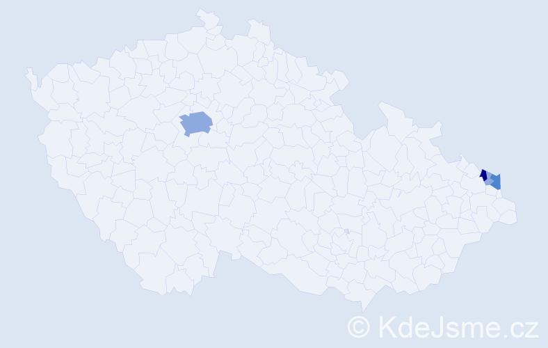 Příjmení: 'Krysková', počet výskytů 14 v celé ČR