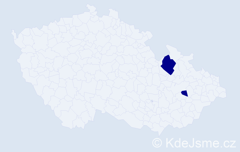 Příjmení: 'Stohsová', počet výskytů 2 v celé ČR