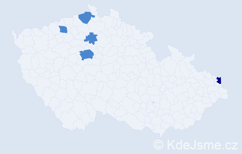 Příjmení: 'Nemčáková', počet výskytů 7 v celé ČR