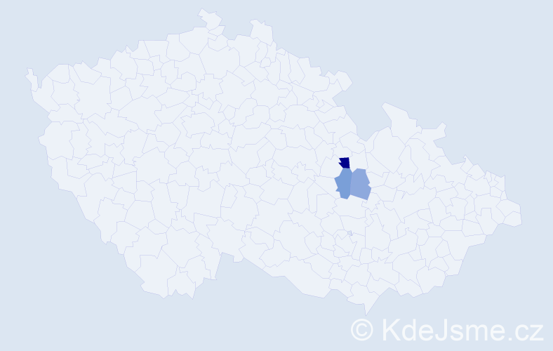 Příjmení: 'Lešinger', počet výskytů 10 v celé ČR