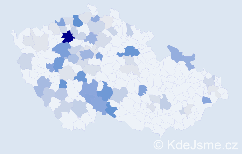 Příjmení: 'Lapka', počet výskytů 224 v celé ČR