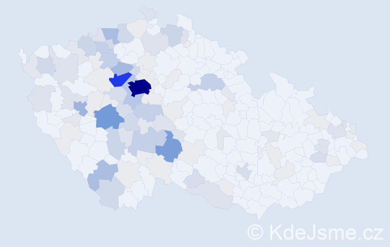 Příjmení: 'Kott', počet výskytů 429 v celé ČR