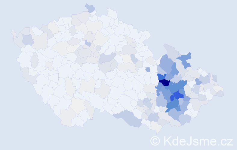 Příjmení: 'Skopal', počet výskytů 1020 v celé ČR