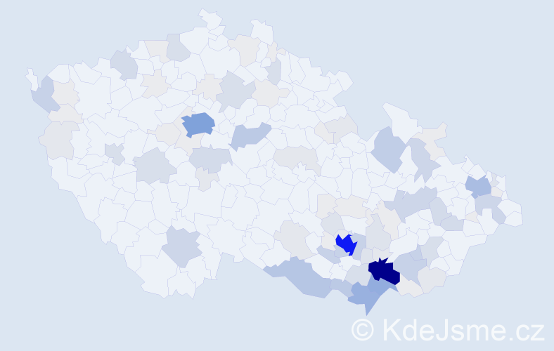 Příjmení: 'Strmisková', počet výskytů 403 v celé ČR
