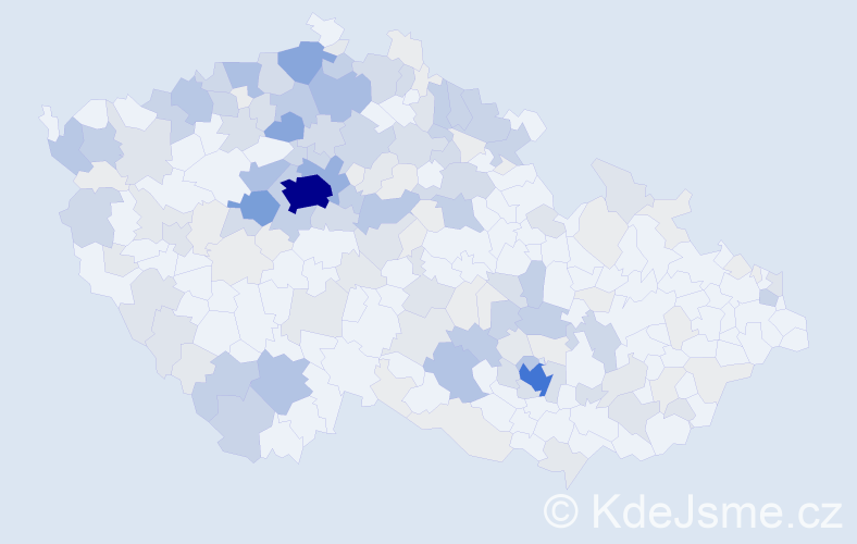 Příjmení: 'Haklová', počet výskytů 658 v celé ČR