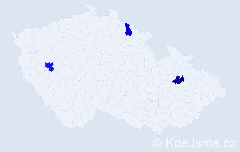 Příjmení: 'Projslová', počet výskytů 6 v celé ČR