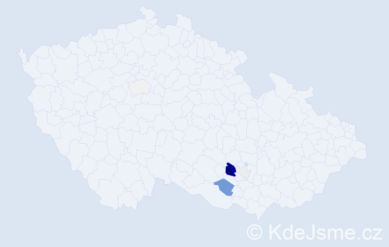 Příjmení: 'Khachatryan', počet výskytů 15 v celé ČR