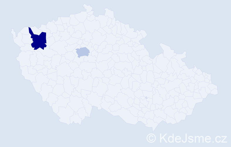 Příjmení: 'Kremleva', počet výskytů 2 v celé ČR