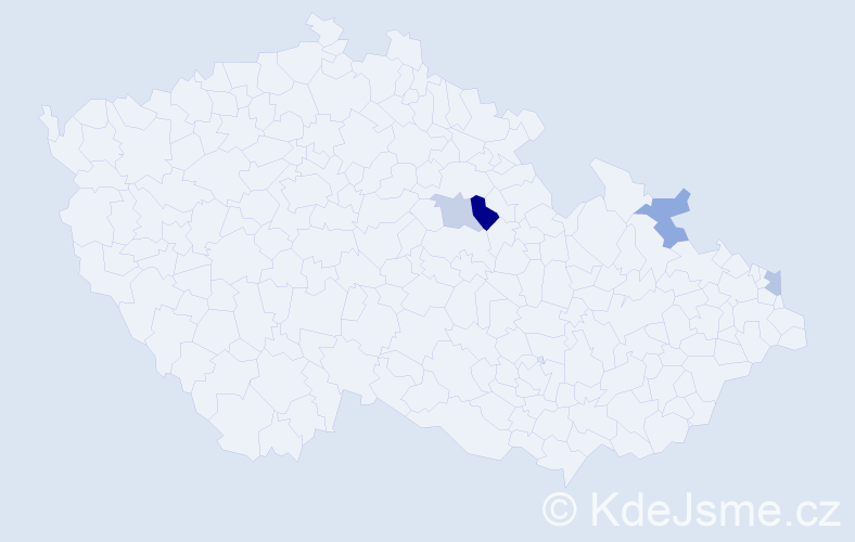 Příjmení: 'Rudzinski', počet výskytů 5 v celé ČR