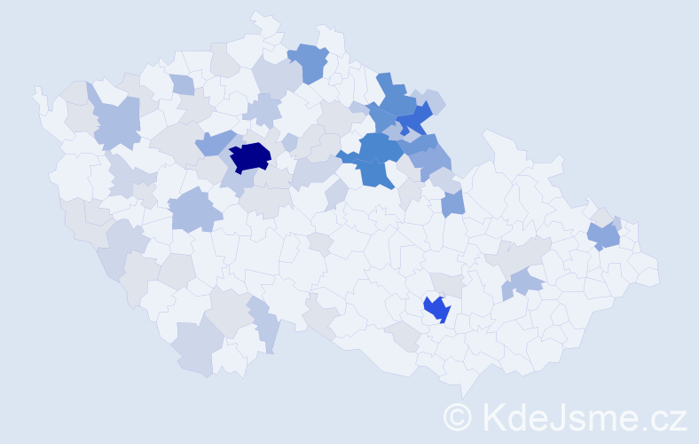 Příjmení: 'Obst', počet výskytů 243 v celé ČR