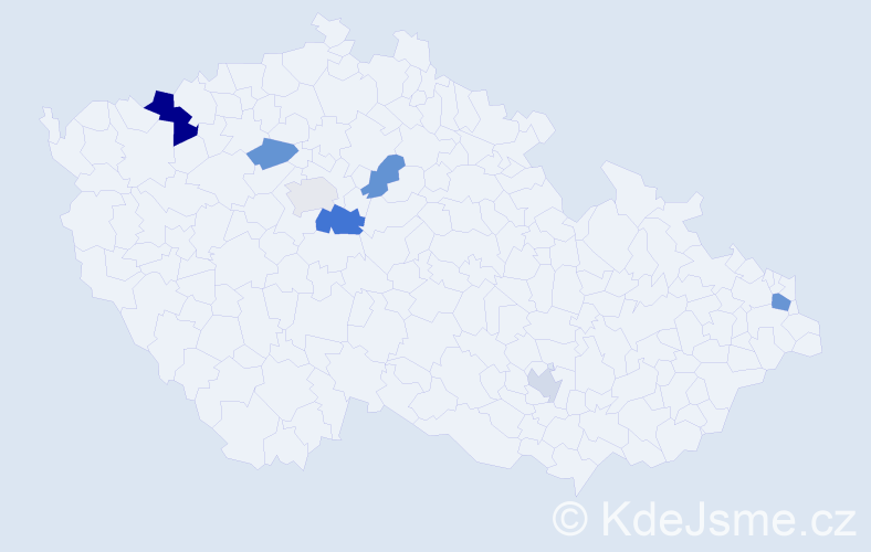 Příjmení: 'Szeteiová', počet výskytů 11 v celé ČR