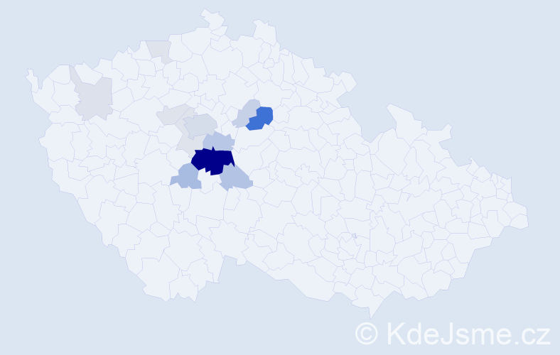 Příjmení: 'Luxemburková', počet výskytů 43 v celé ČR