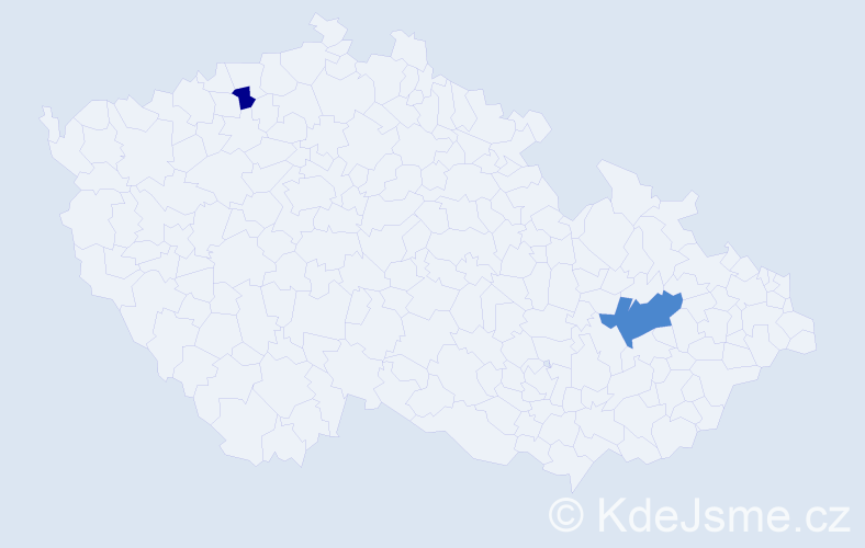 Příjmení: 'Bezoldová', počet výskytů 4 v celé ČR